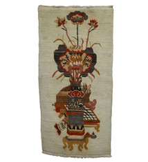 183x91 cm  oriental hand Knotted Tibetan Khaden sleeping Carpet No:22/3