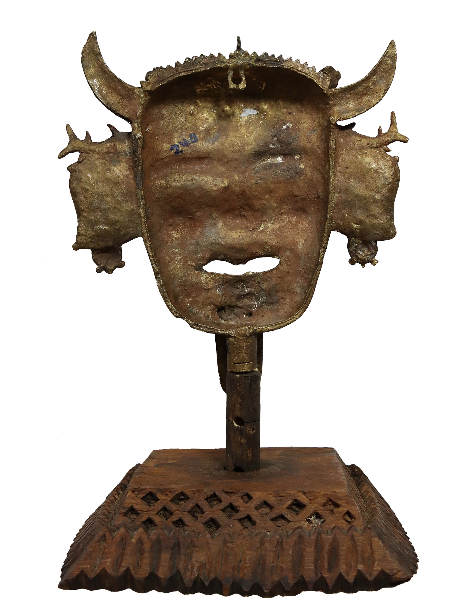 Exotic India Yamantaka Bronze Mask (Tibetan Buddhist Deity)