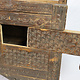antique 19th century  wooden yurt treasure Dowry Chest from Afghanistan turkmenistan No:22/2