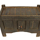 antique 19th century orient vintage Turkmen cedar wood treasure Dowry Chest from Afghanistan No:22/3