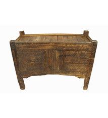 antique 19th century  wooden yurt treasure Dowry Chest from Afghanistan turkmenistan No:22/ 5