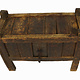 antique 19th century orient vintage Turkmen cedar wood treasure Dowry Chest from Afghanistan No:22/ 6