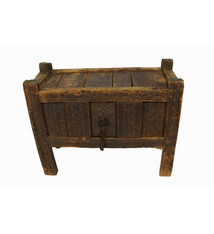 antique 19th century  wooden yurt treasure Dowry Chest from Afghanistan turkmenistan No:22/ 6