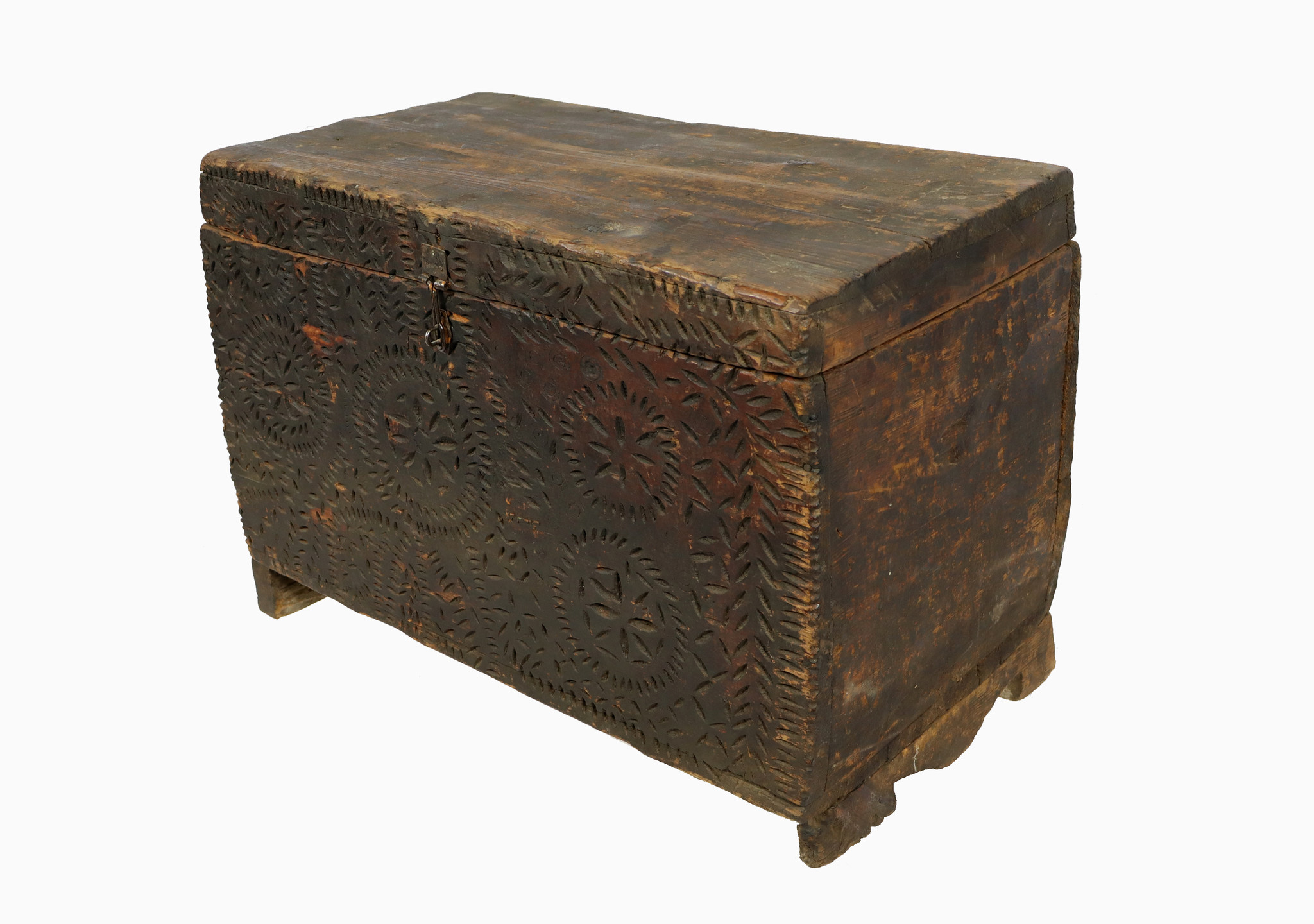 Ancient Kafiristan Nuristan Dowry Treasure Chest box No:22/  - M