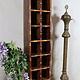 200 cm hantique-look Hand Carved orient vintage wooden shelf from Afghanistan Punjab shoe shelf No:A