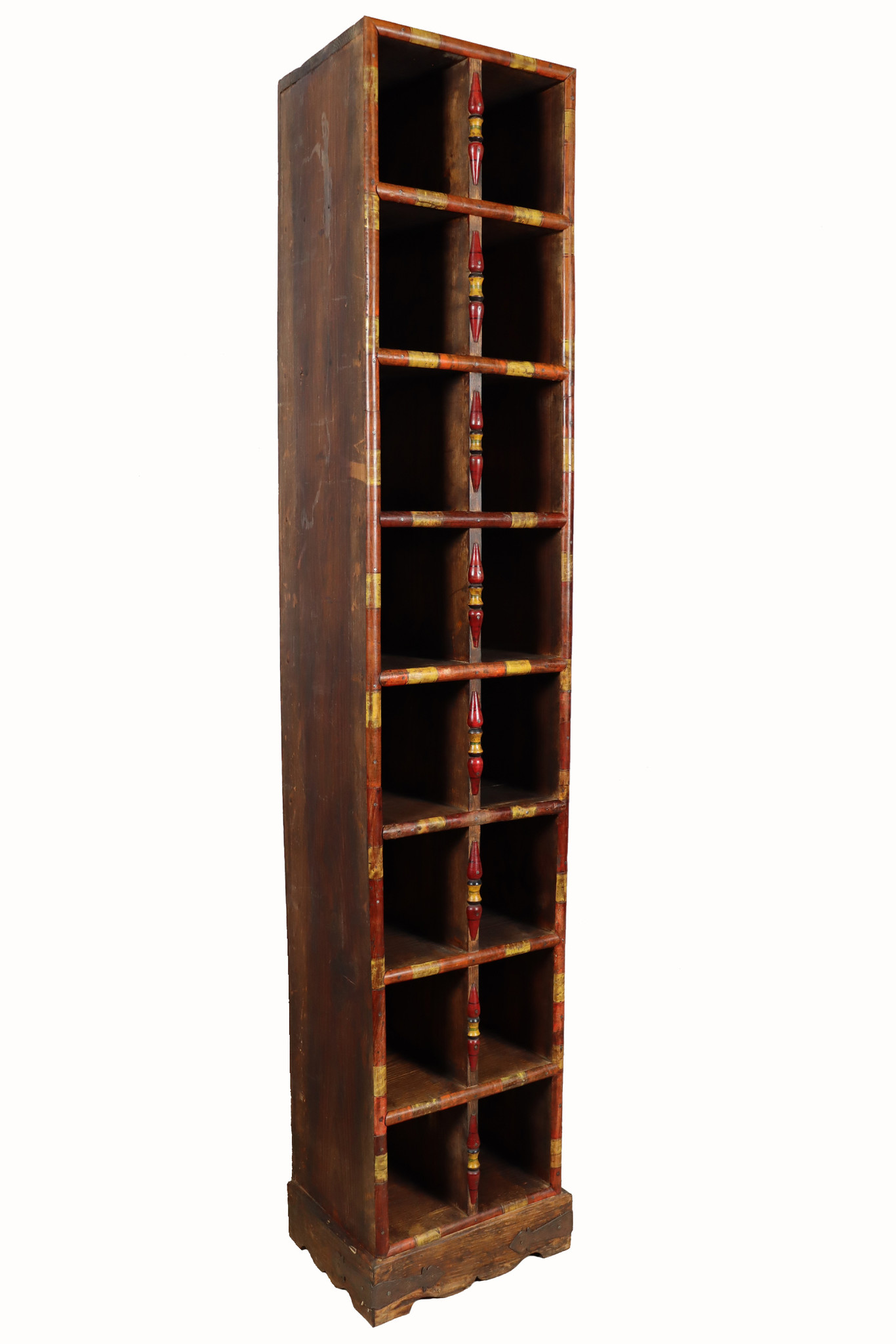 200 cm hantique-look Hand Carved orient vintage wooden shelf from Afghanistan Punjab shoe shelf No:A