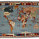 203 x 146 cm handgeküpft orientteppich wandteppich weltatlas weltkarte teppich landkarte Mamlouk-Glaxy