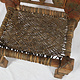 antique orient solid hand-carved wooden Low Chair from swat valley kohistan Pakistan  19 century Exklusiv 22/D