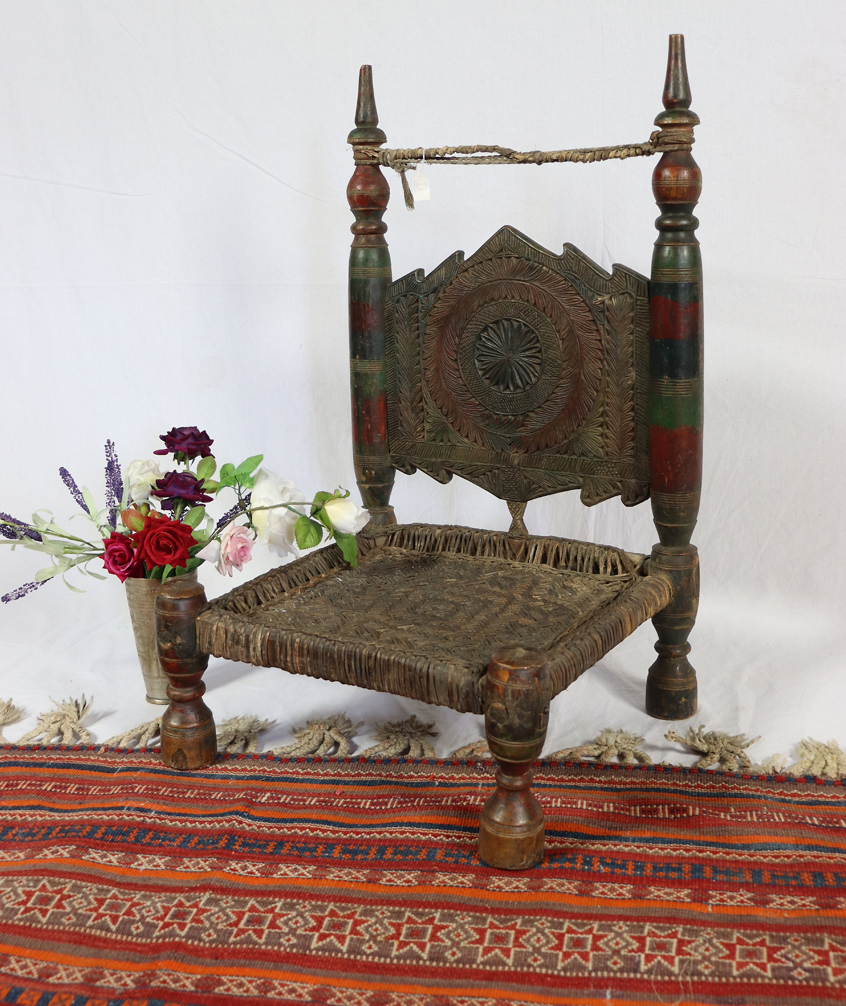 antiquity chair from Nuristan Afghanistan / Swat-valley Pakistan No:D