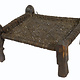 40x40 cm Antique Nuristan Chair  low stool No:NUR21- F