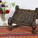 40x40 cm Antique Nuristan Chair  low stool No:NUR21-G