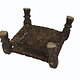40x40 cm Antique Nuristan Chair  low stool No:NUR21-G