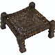 40x40 cm Antique Nuristan Chair  low stool No:NUR21-G