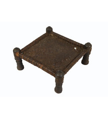 46x46 cm Antike Hocker Nuristan  Nr:NUR21-J