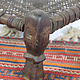 42x42 cm Antique Nuristan Chair  low stool No:NUR21- K