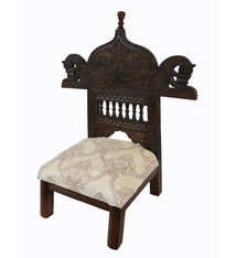 Pida Lower Coffee Chair horse Nuristan
