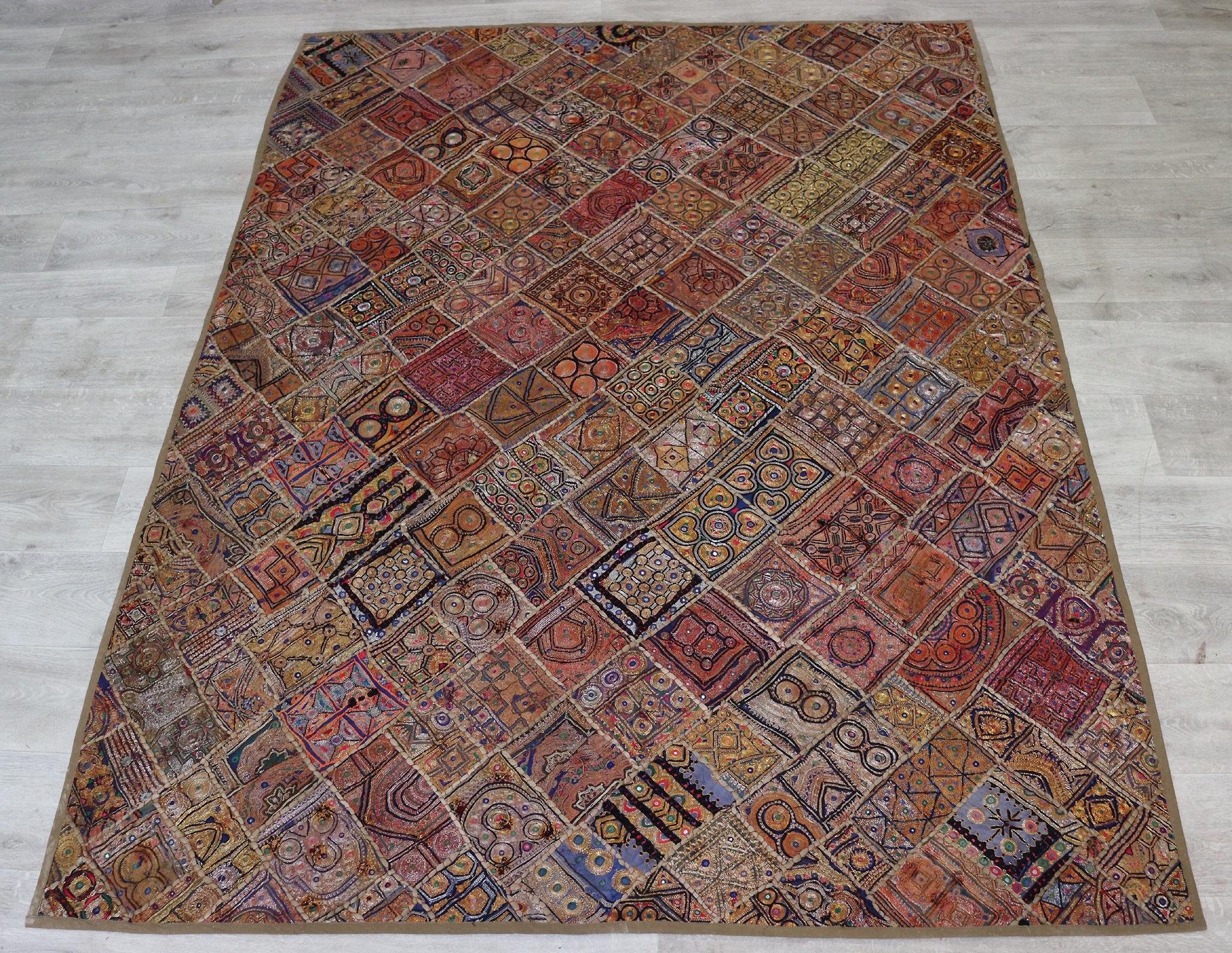 236x180 cm Vintage Bohemian orientalische  Patchwork Wandbehang Nr:14/10