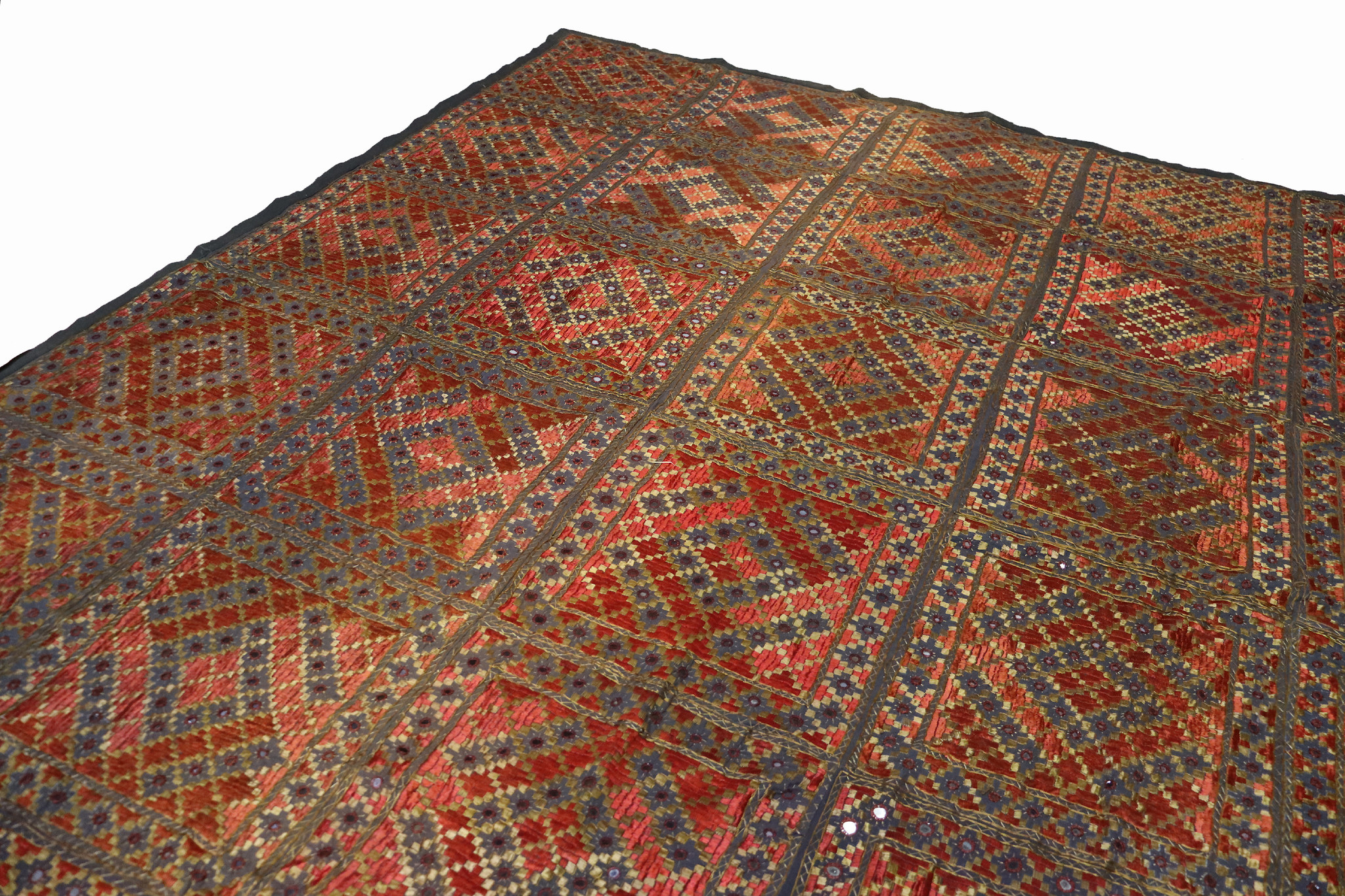 245x205 cm Seide bestickt Bett tagesdecke Bettüberwurf  Swat-Tal -22