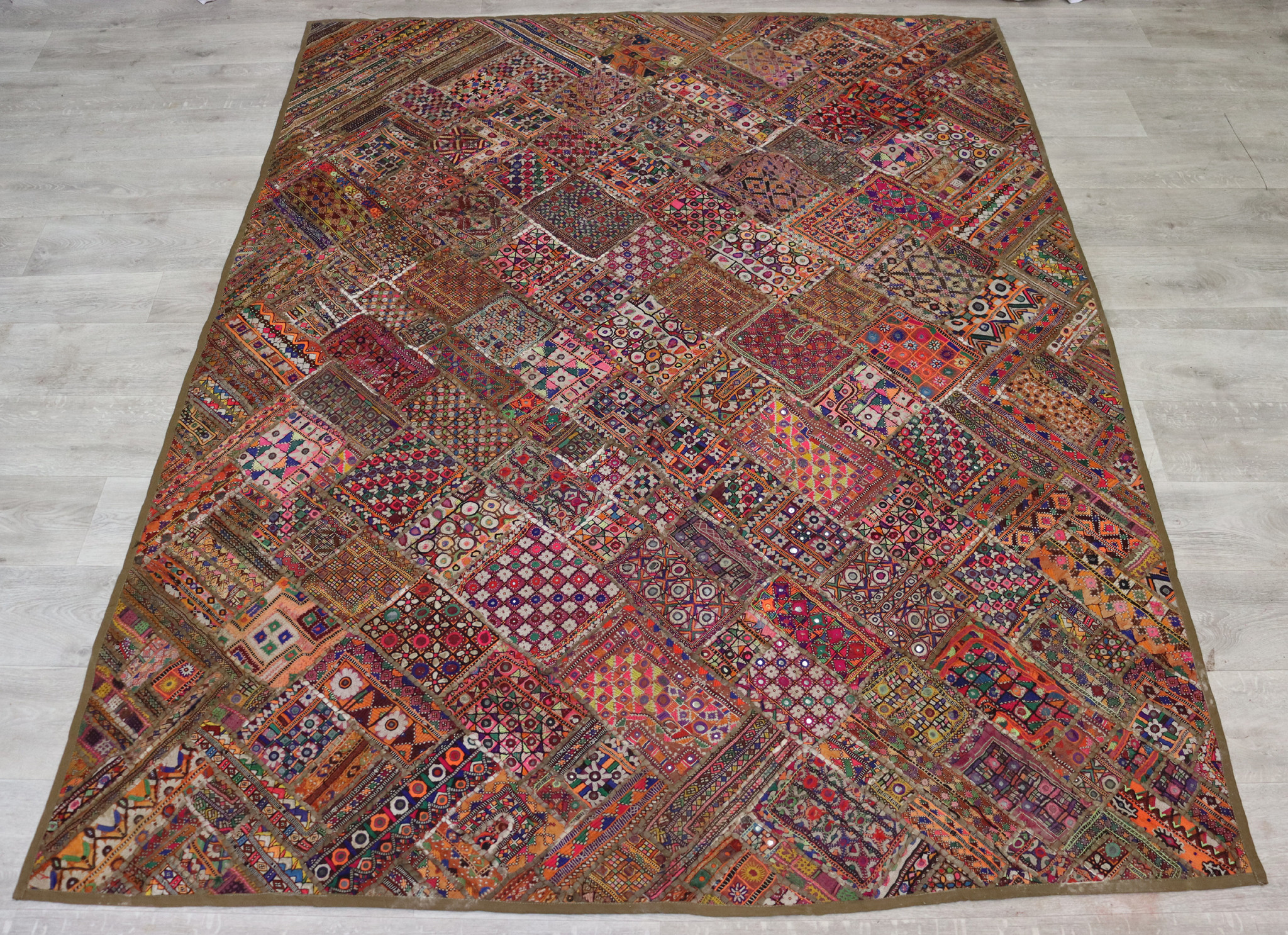 235x185 cm Vintage Bohemian orientalische  Patchwork Wandbehang Nr:22/1