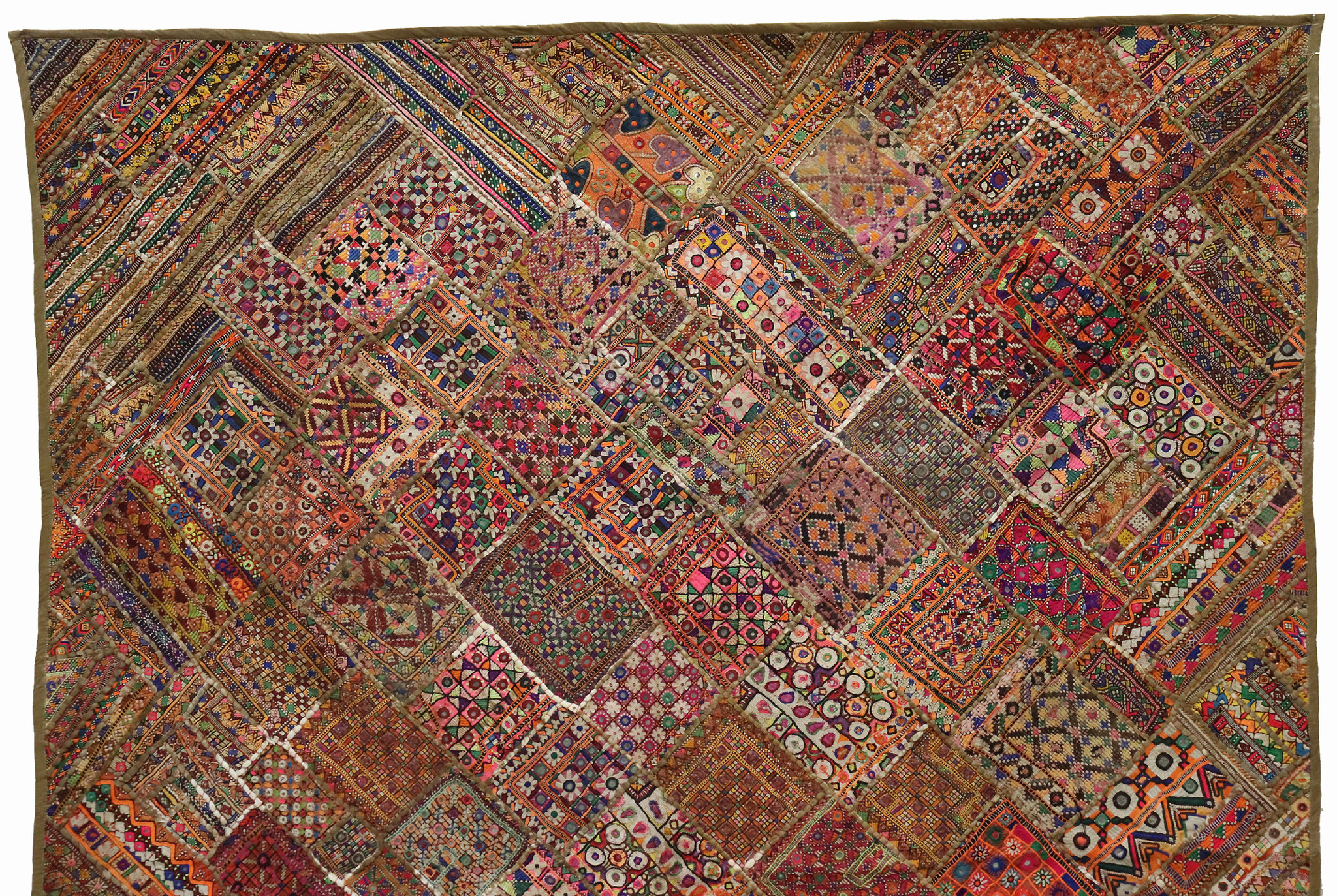 235x185 cm  Vintage Bohemian oriental  Patchwork wall hanging No:22/1