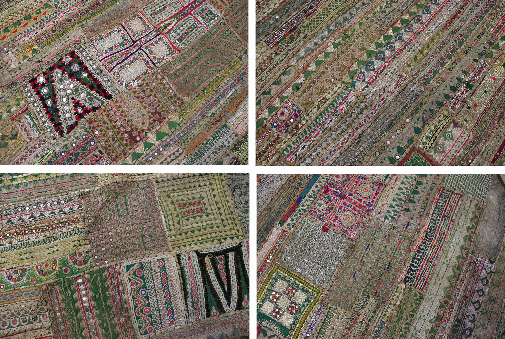 235x185 cm Vintage Bohemian orientalische  Patchwork Wandbehang Nr:22/ 3