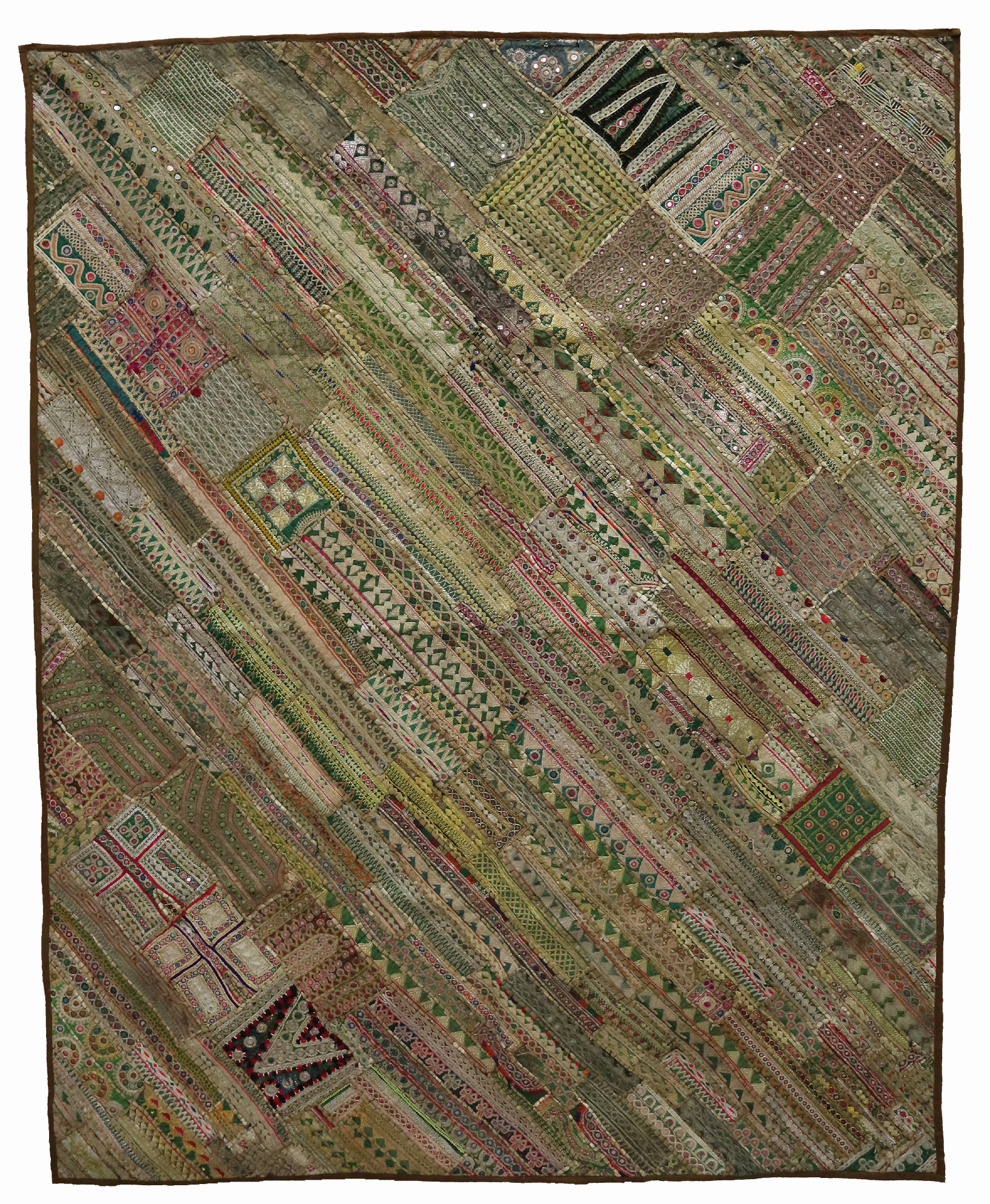 235x185 cm Vintage Bohemian orientalische  Patchwork Wandbehang Nr:22/ 3