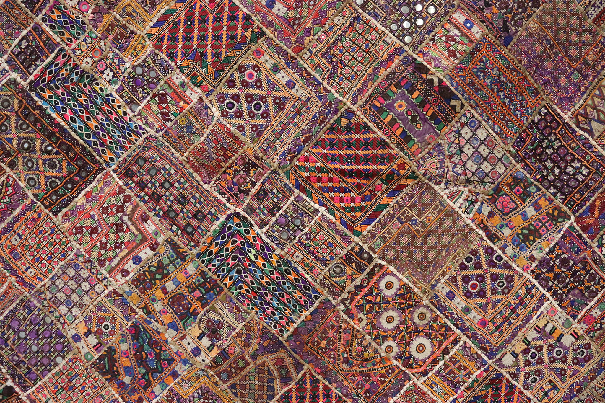 235x185 cm  Vintage Bohemian oriental  Patchwork wall hanging No:22/ 4