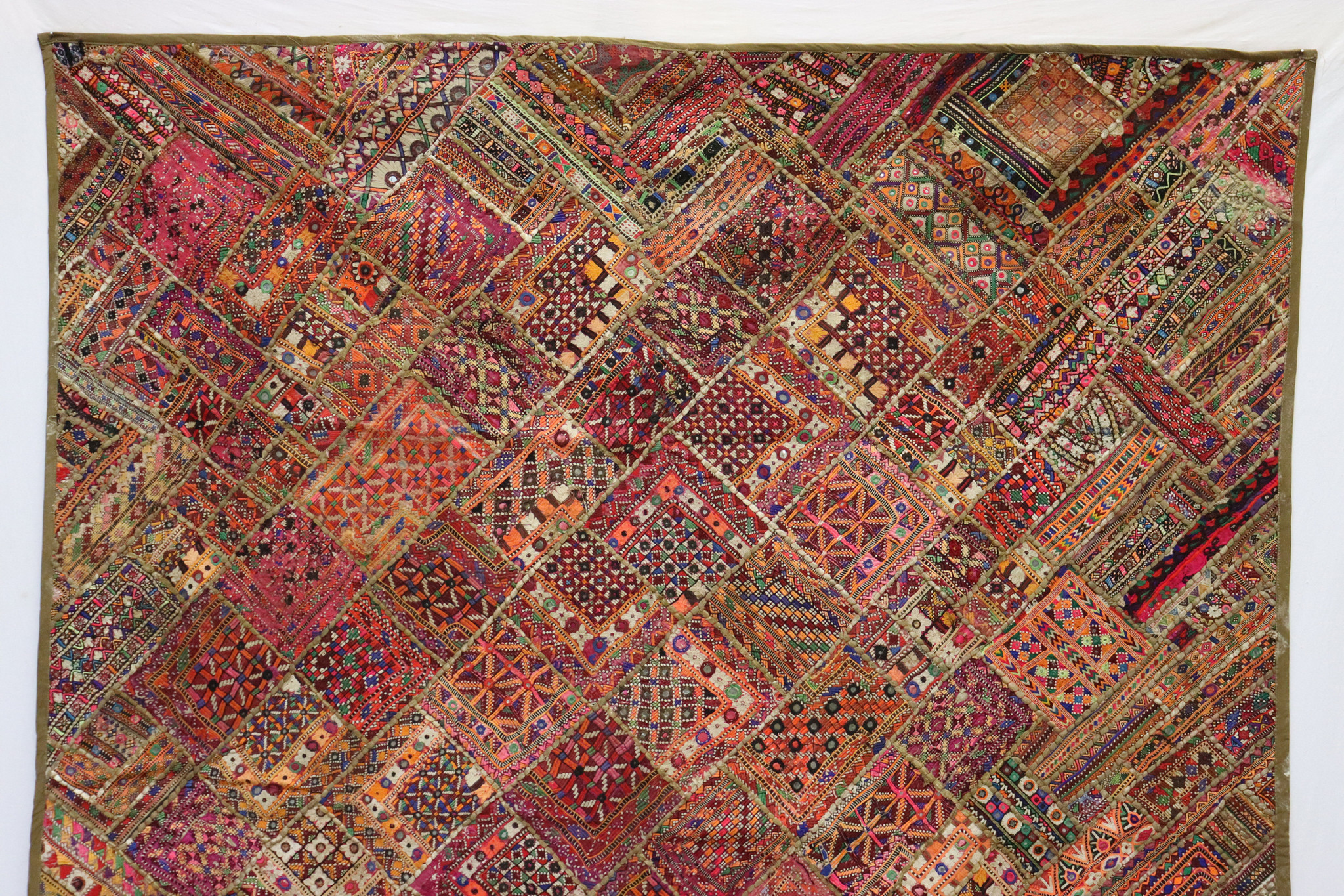 235x185 cm  Vintage Bohemian oriental  Patchwork wall hanging No:22/5