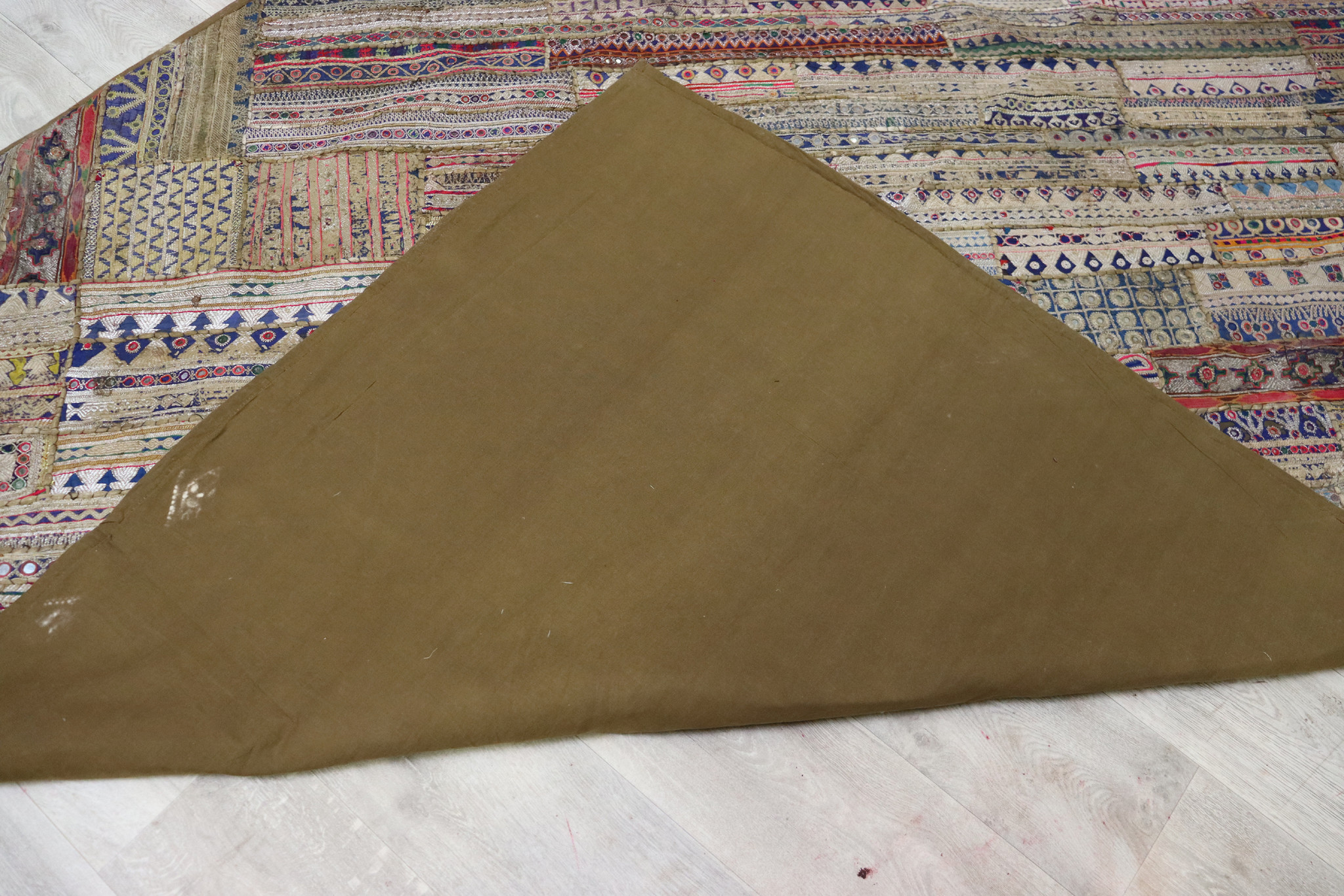 235x185 cm  Vintage Bohemian oriental  Patchwork wall hanging No:22/ 6