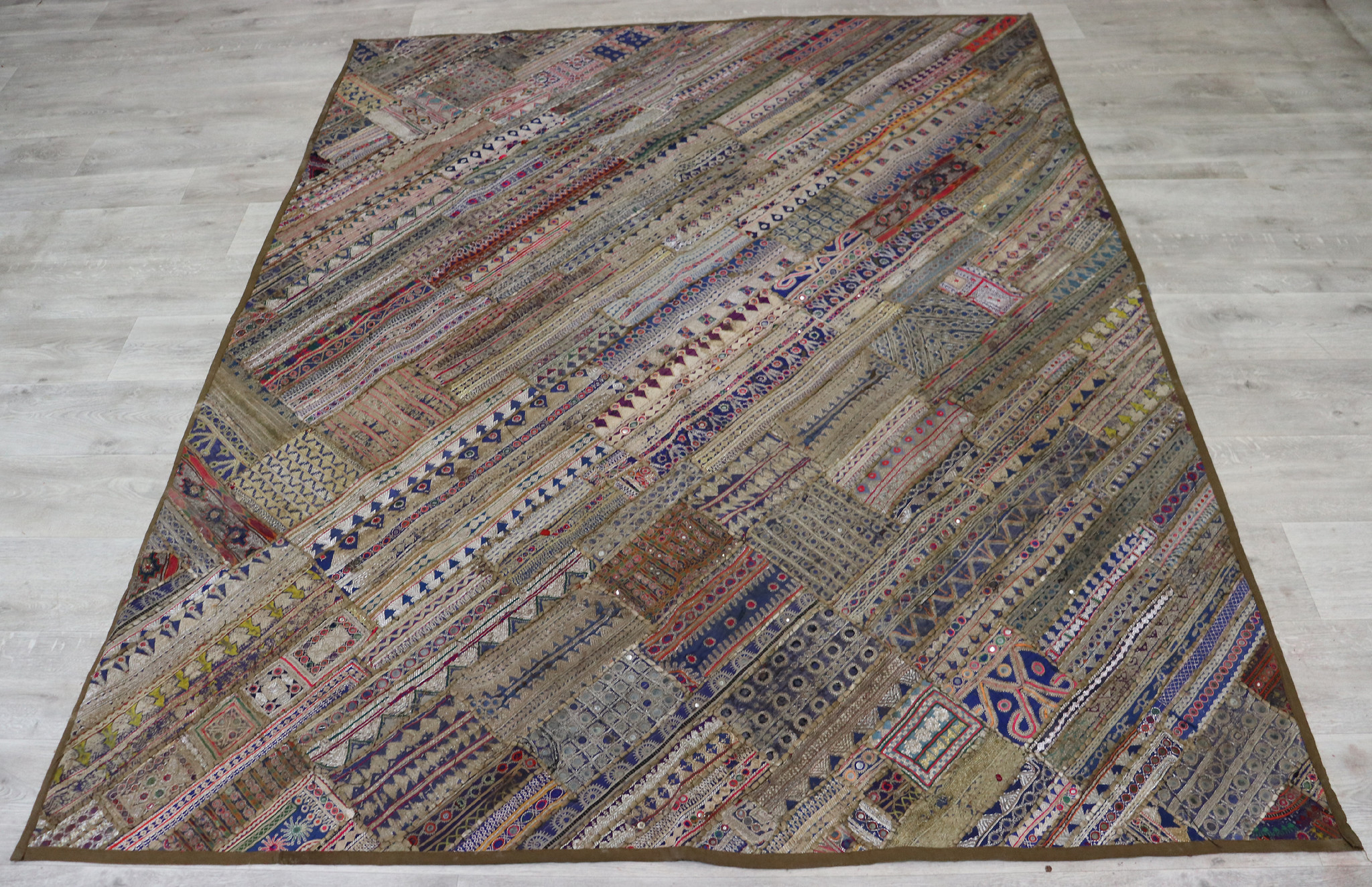 235x185 cm  Vintage Bohemian oriental  Patchwork wall hanging No:22/ 6