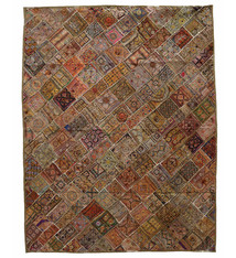 235x185 cm Vintage Bohemian orientalische  Patchwork Wandbehang Nr:22/  8