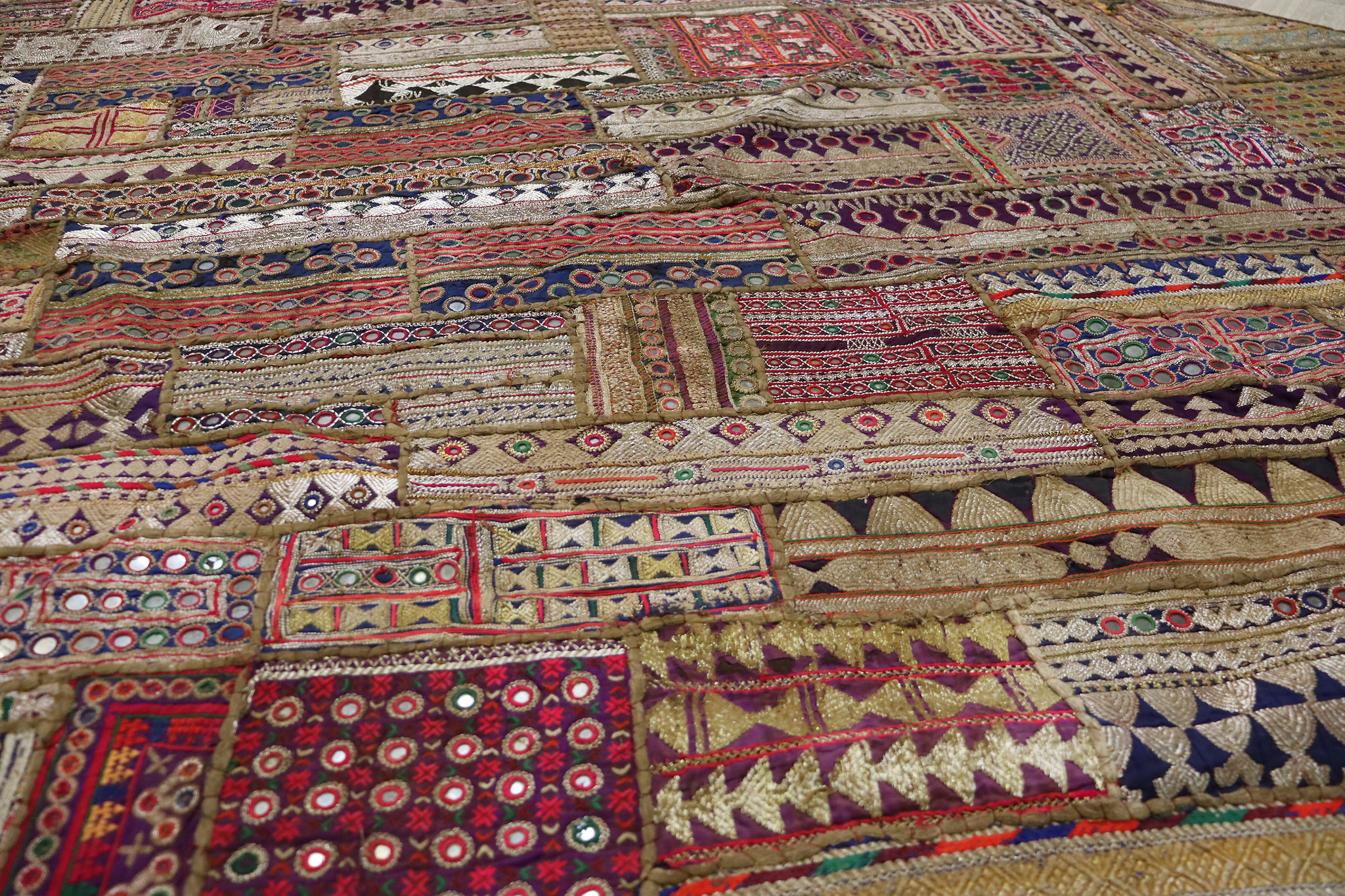 235x185 cm  Vintage Bohemian oriental  Patchwork wall hanging No:22/  9