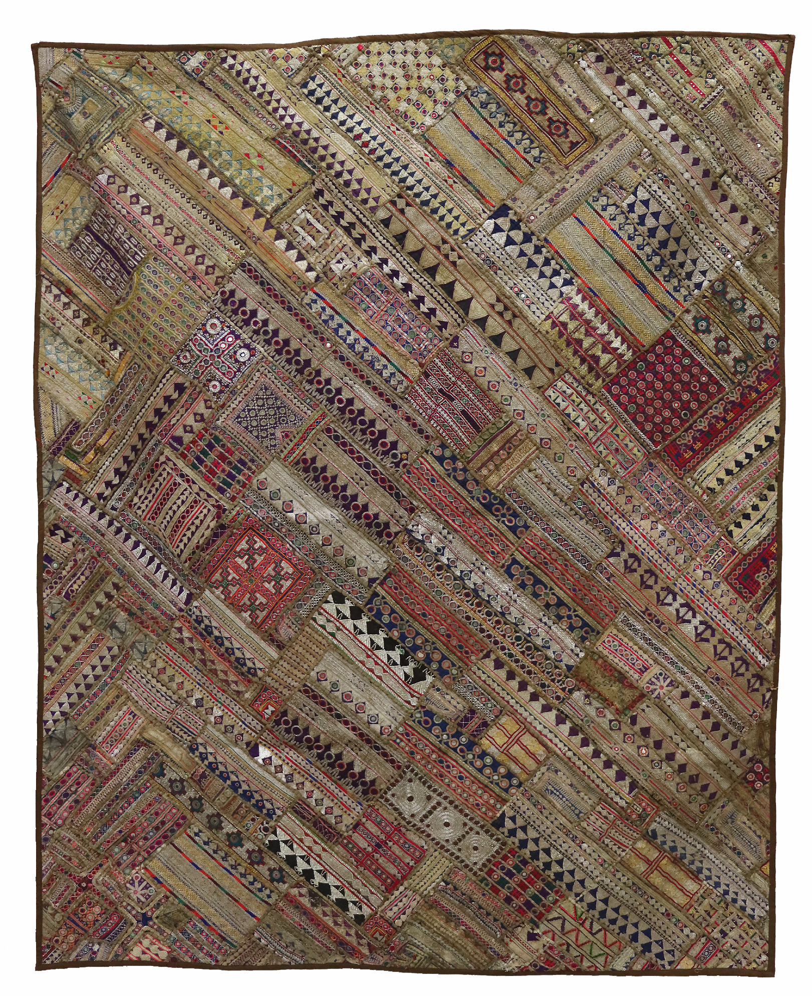 235x185 cm  Vintage Bohemian oriental  Patchwork wall hanging No:22/  9