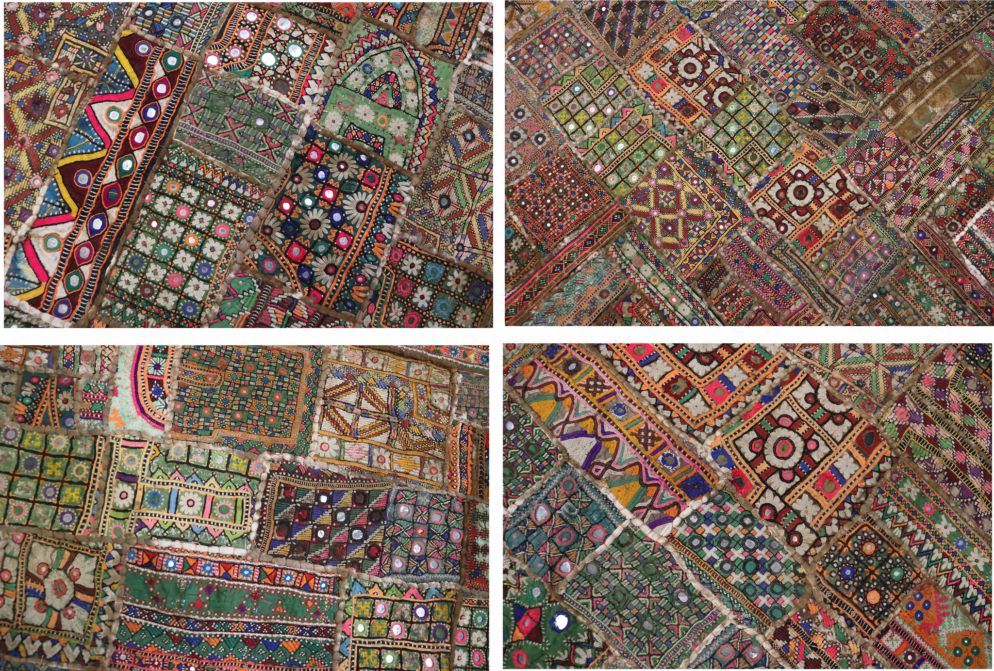 235x185 cm  Vintage Bohemian oriental  Patchwork wall hanging No:22/ 10