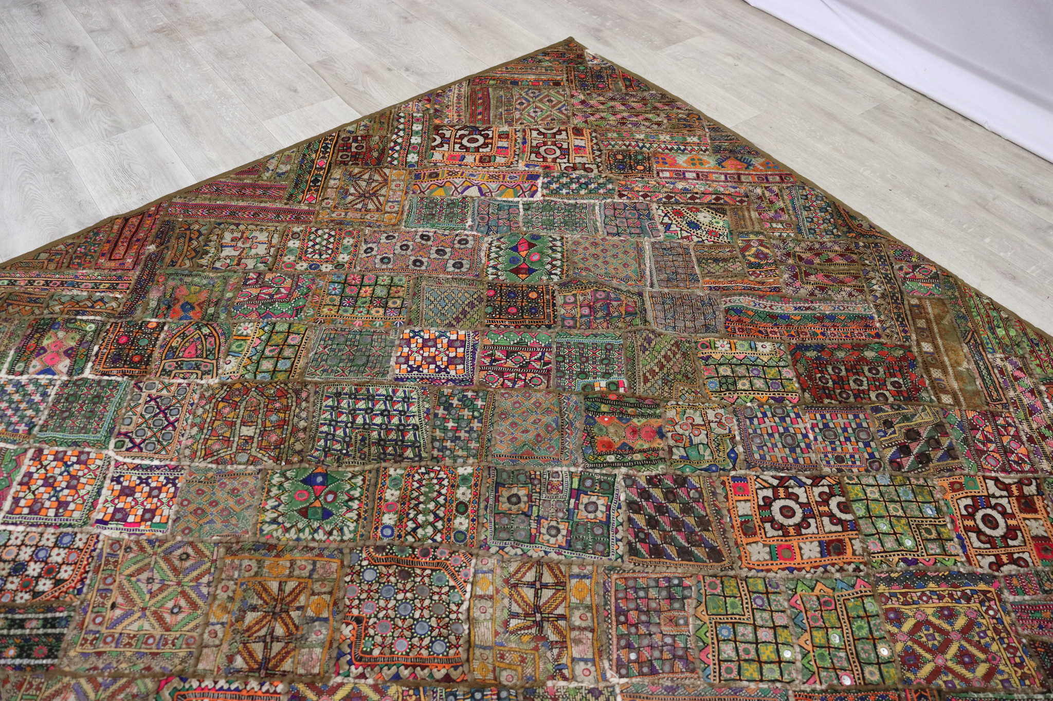 235x185 cm  Vintage Bohemian oriental  Patchwork wall hanging No:22/ 10