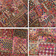 235x185 cm  Vintage Bohemian oriental  Patchwork wall hanging No:22/  11