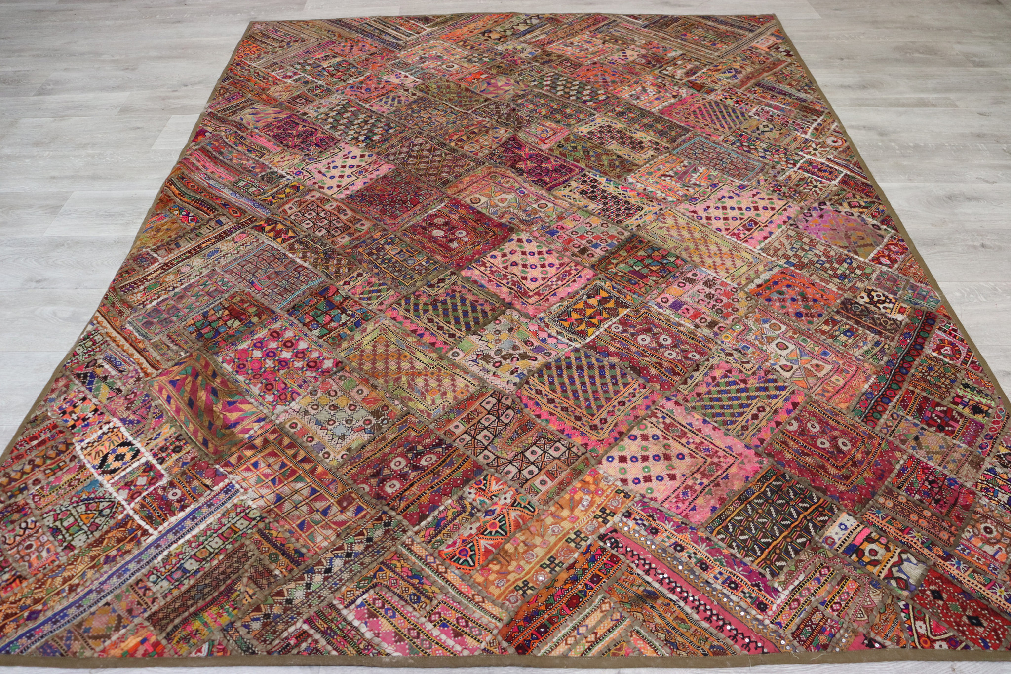 235x185 cm  Vintage Bohemian oriental  Patchwork wall hanging No:22/  11