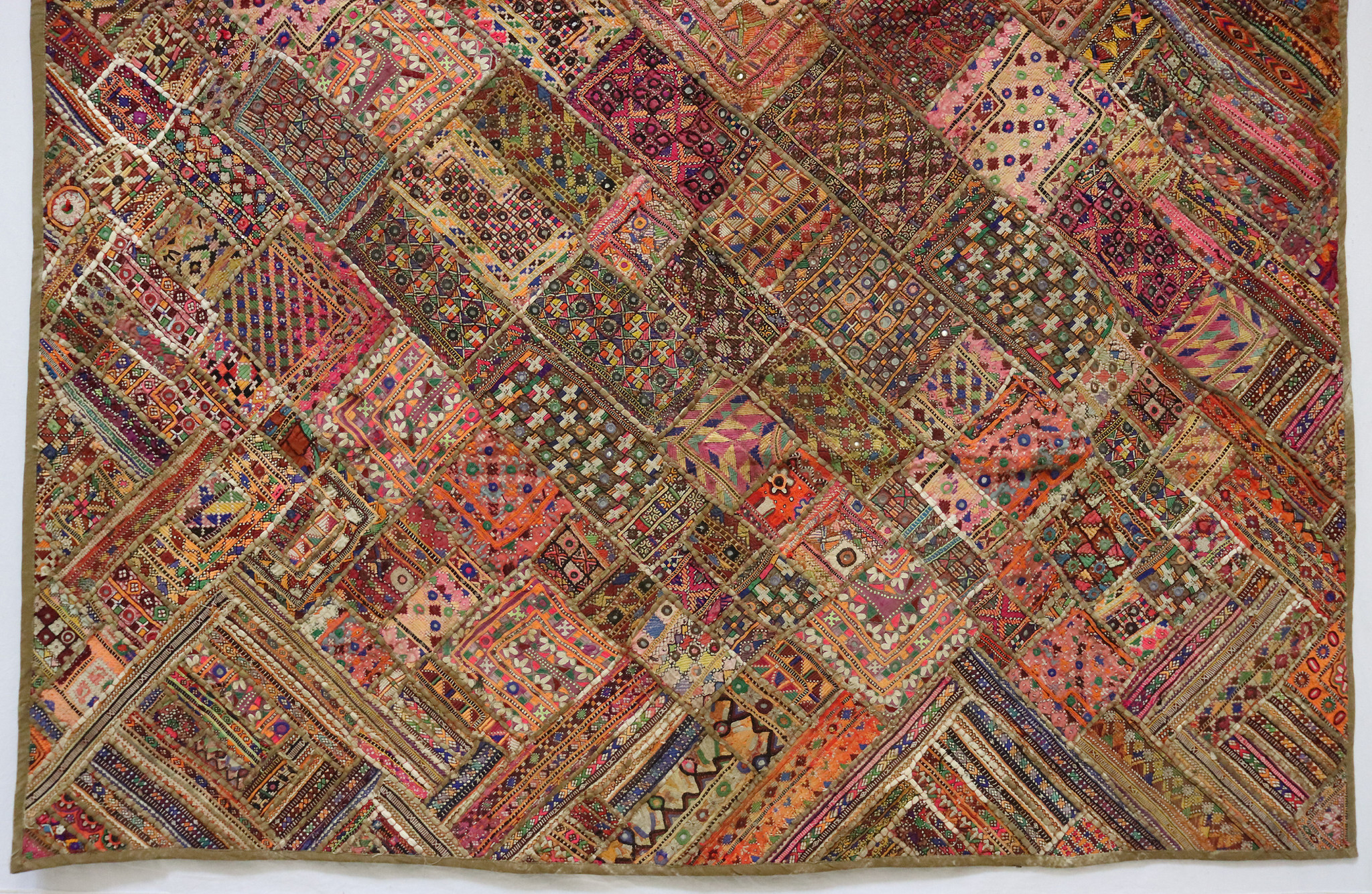 235x185 cm Vintage Bohemian orientalische  Patchwork Wandbehang Nr:22/ 11