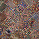 235x185 cm Vintage Bohemian orientalische  Patchwork Wandbehang Nr:22/  12