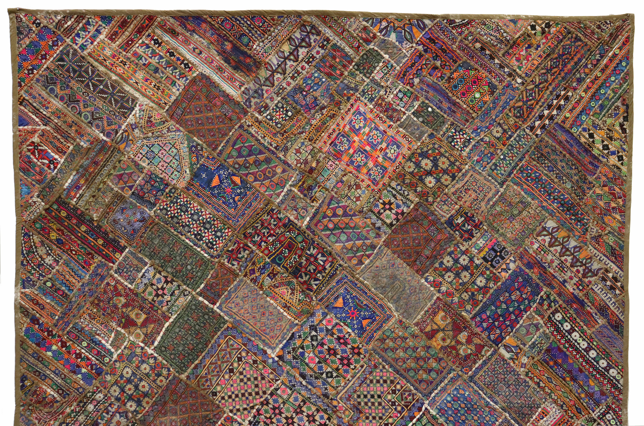 235x185 cm Vintage Bohemian orientalische  Patchwork Wandbehang Nr:22/  12