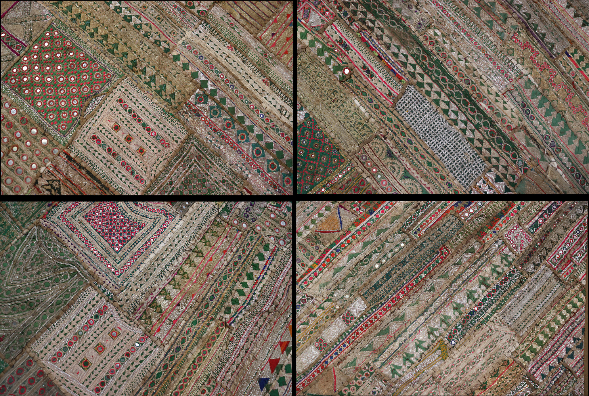 235x185 cm  Vintage Bohemian oriental  Patchwork wall hanging No:22/  13