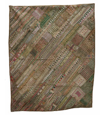 235x185 cm Vintage Bohemian orientalische  Patchwork Wandbehang Nr:22/ 13