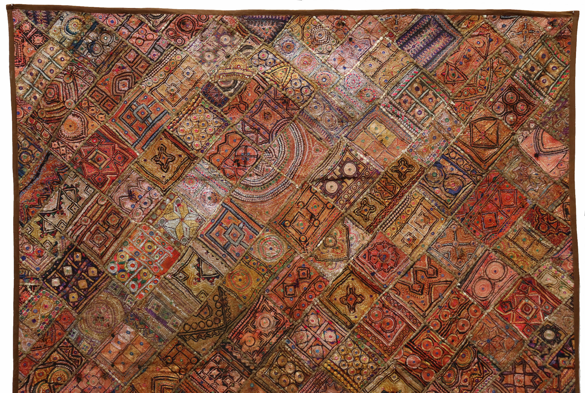 235x185 cm  Vintage Bohemian oriental  Patchwork wall hanging No:22/  14