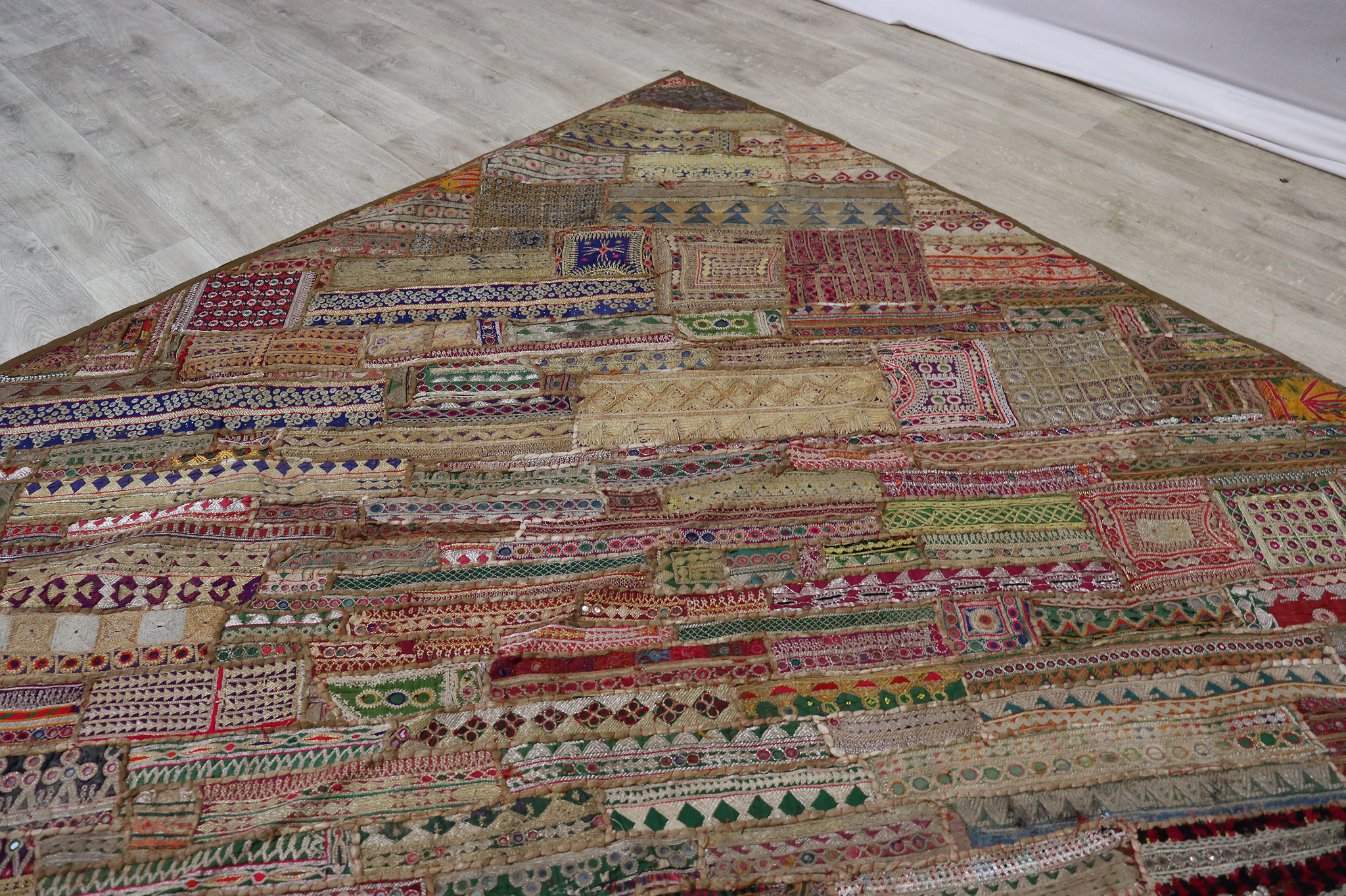 235x185 cm Vintage Bohemian orientalische  Patchwork Wandbehang Nr:22/  15