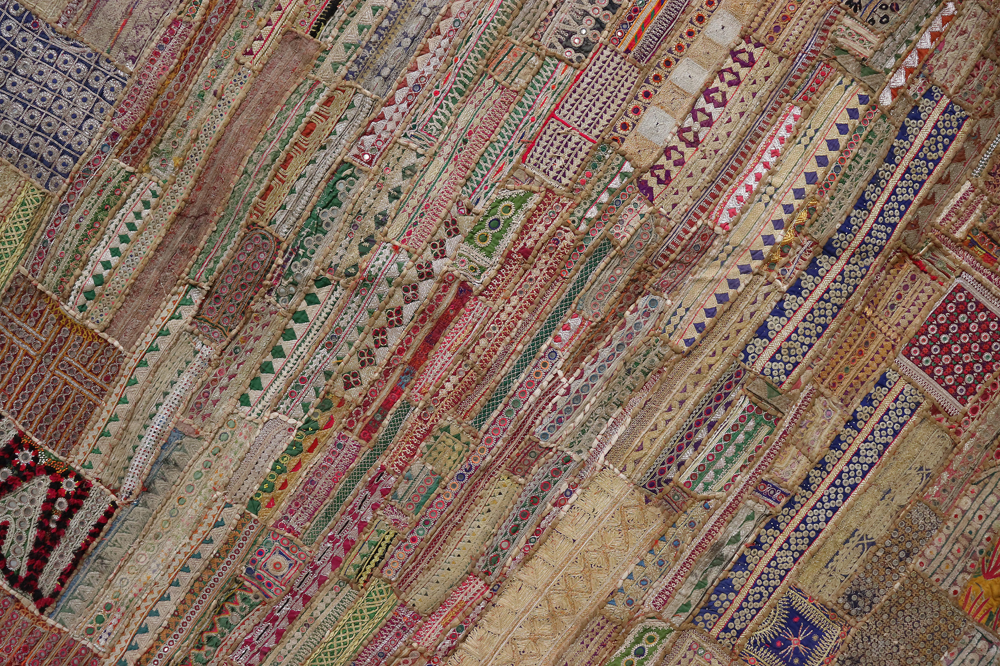 235x185 cm  Vintage Bohemian oriental  Patchwork wall hanging No:22/  15