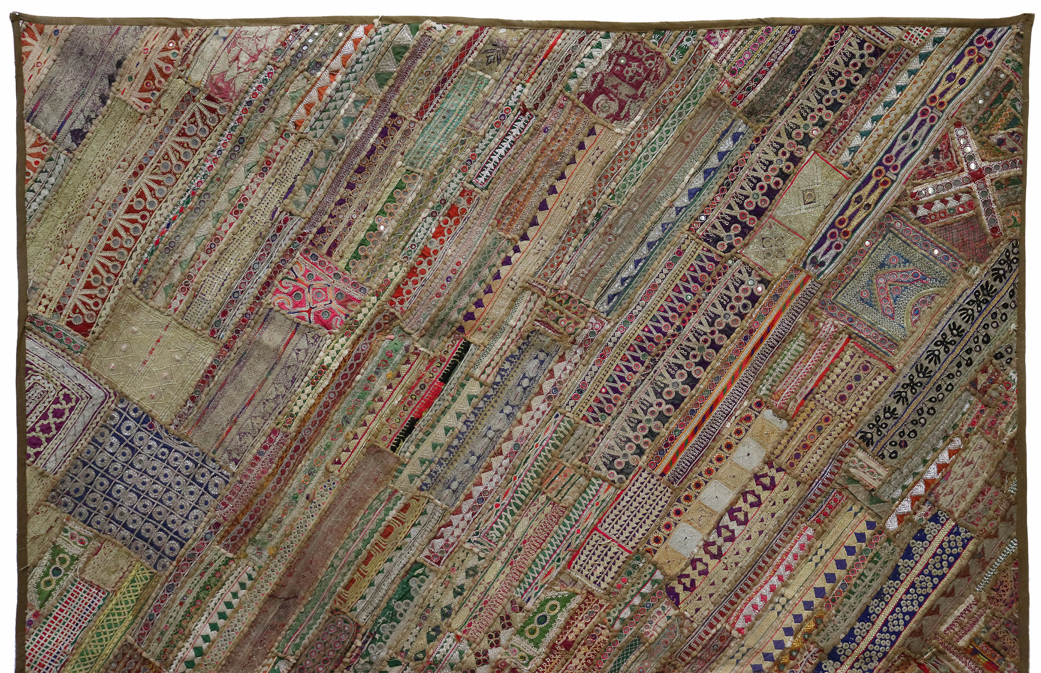 235x185 cm  Vintage Bohemian oriental  Patchwork wall hanging No:22/  15