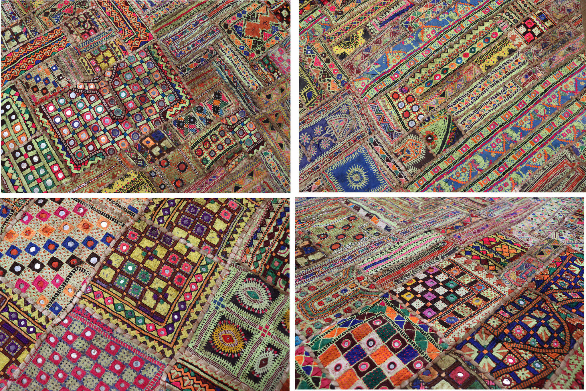 235x185 cm  Vintage Bohemian oriental  Patchwork wall hanging No:22/ 19