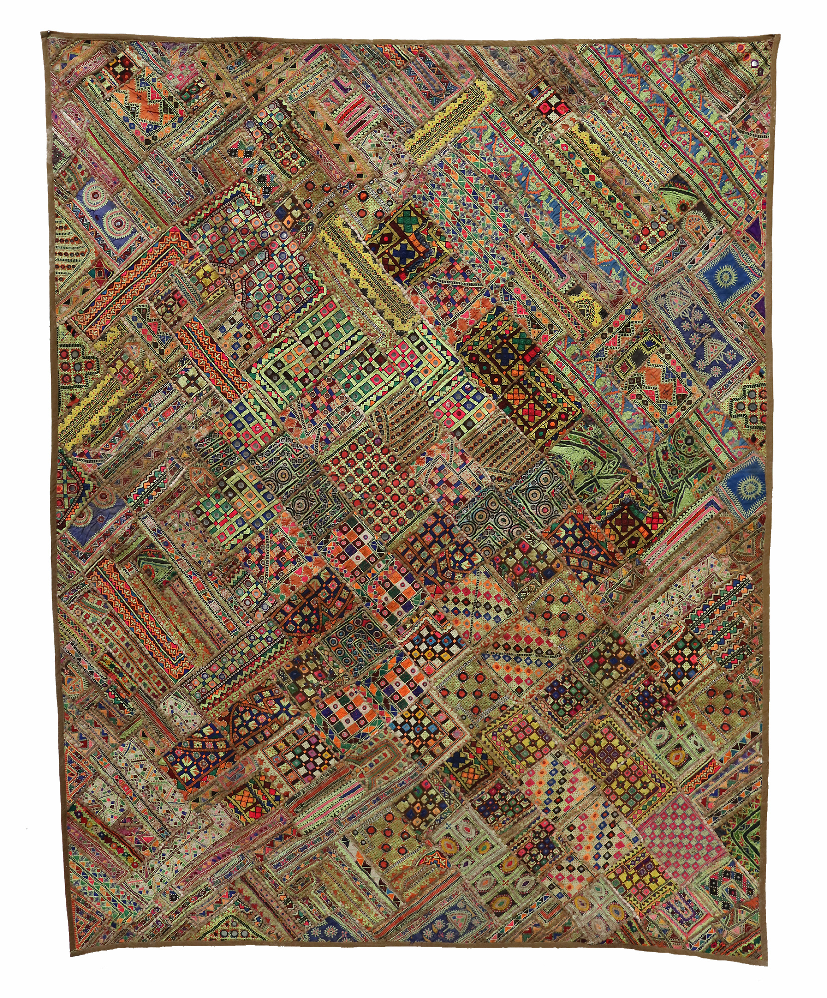 235x185 cm Vintage Bohemian orientalische  Patchwork Wandbehang Nr:22/ 19