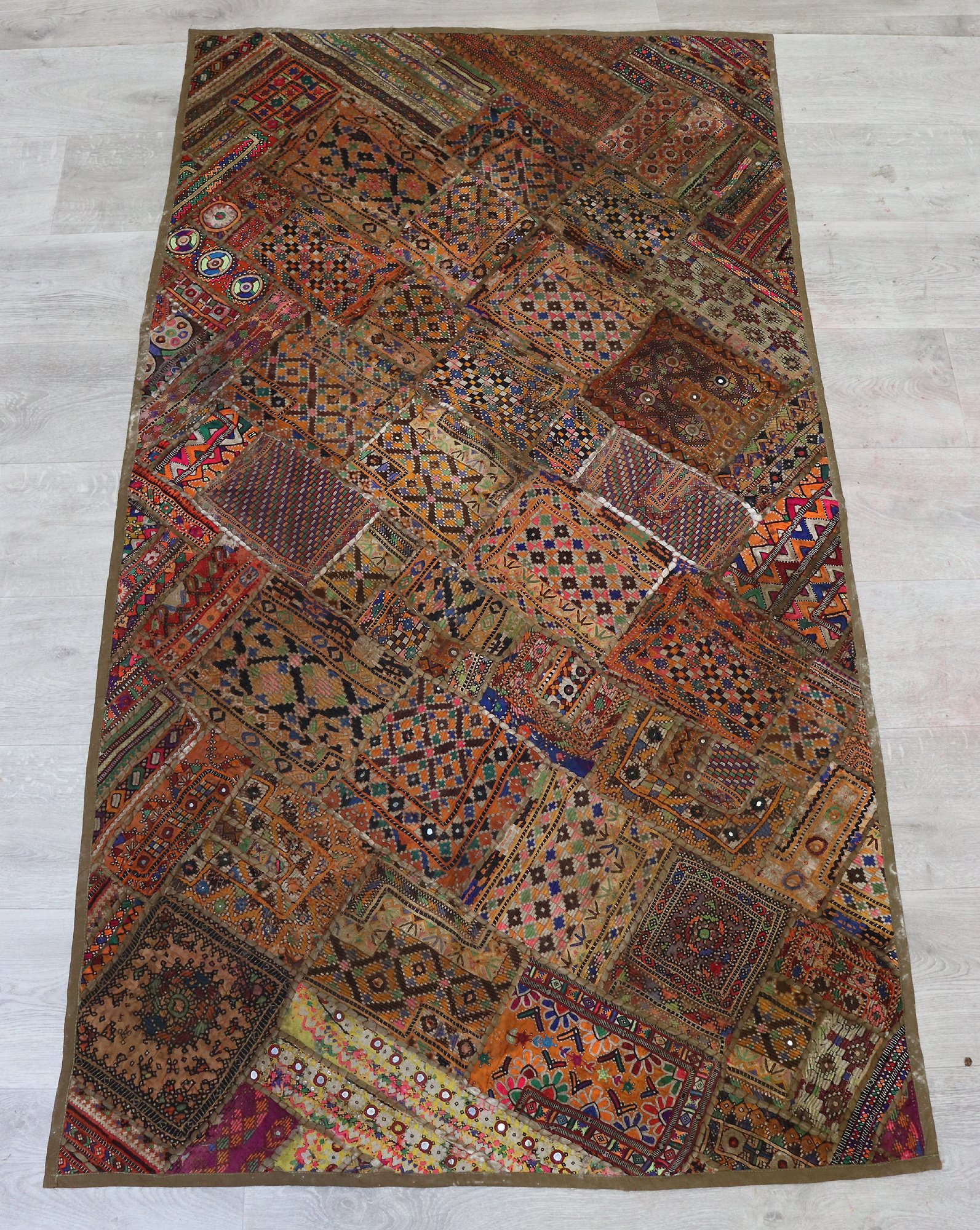 175x98 cm  Vintage Bohemian oriental  Patchwork wall hanging No:22/ 23