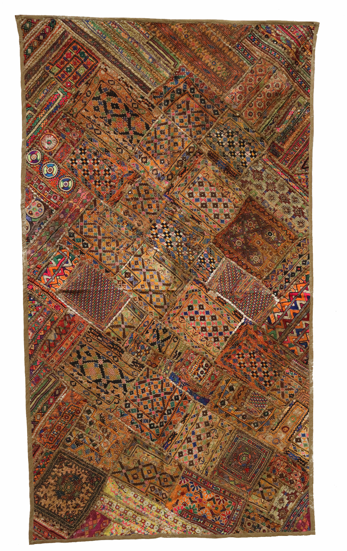 175x98 cm  Vintage Bohemian oriental  Patchwork wall hanging No:22/ 23